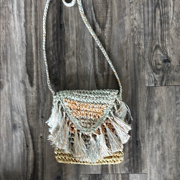 Cappelli Woven Fringe Crossbody Bag - Picture 1 of 5